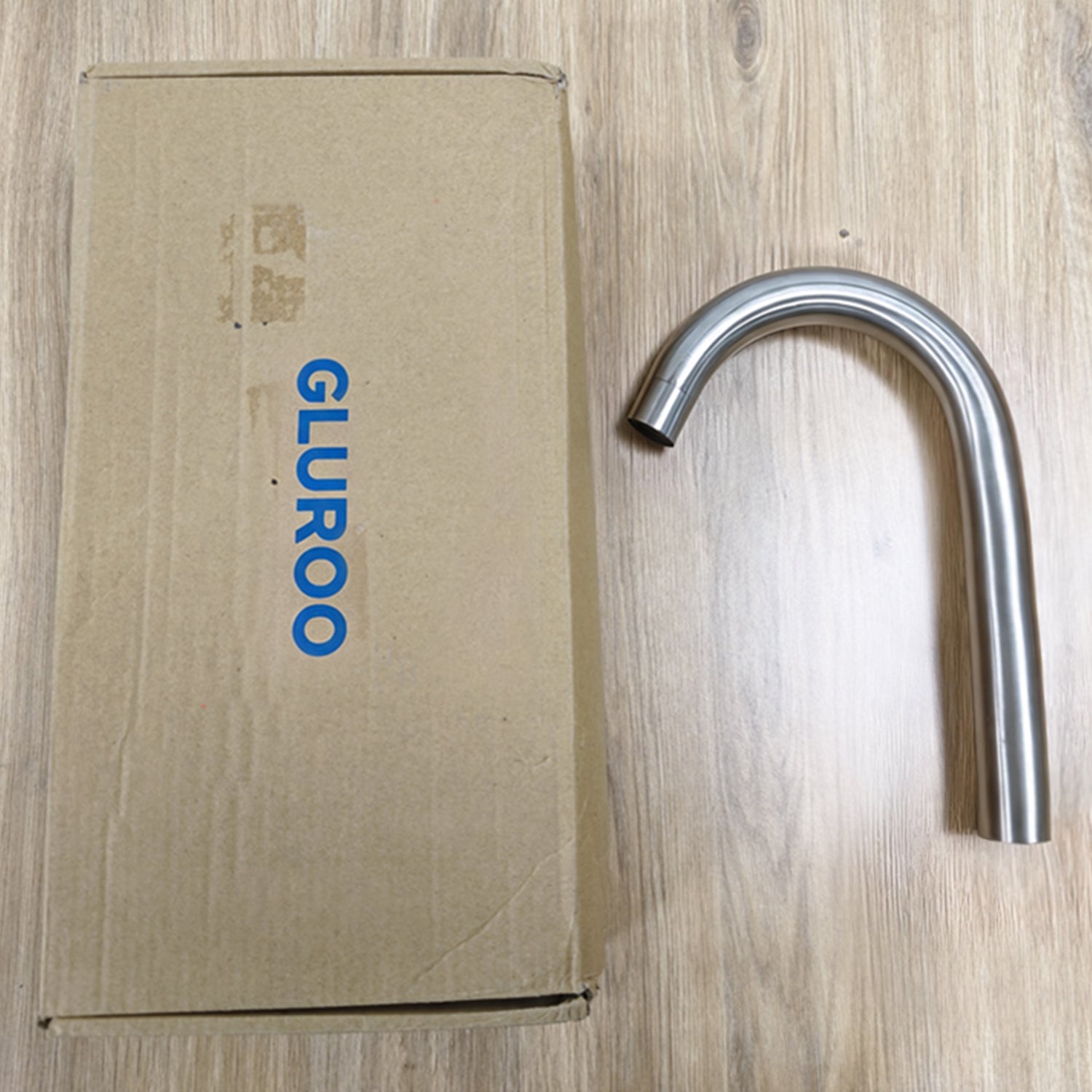 Water faucet spout Kitchen Faucet Spout Replacement, High Arc Swivel Water Outlet, Brushed Stainless Steel Finish